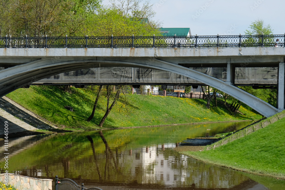bridge over the river in Vitebsk, Belarus bridge over the river in Vitebsk, Belarus
