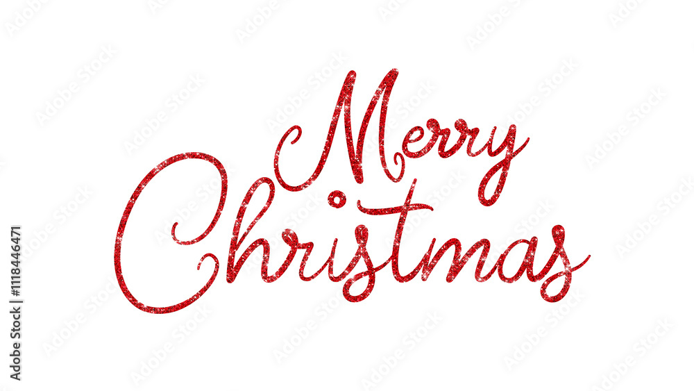 merry christmas text calligraphy red shiny glitter isolated on transparent background , png holiday and new year social media design element merry christmas text calligraphy red shiny glitter isolated on transparent background , png holiday and new year social media design element