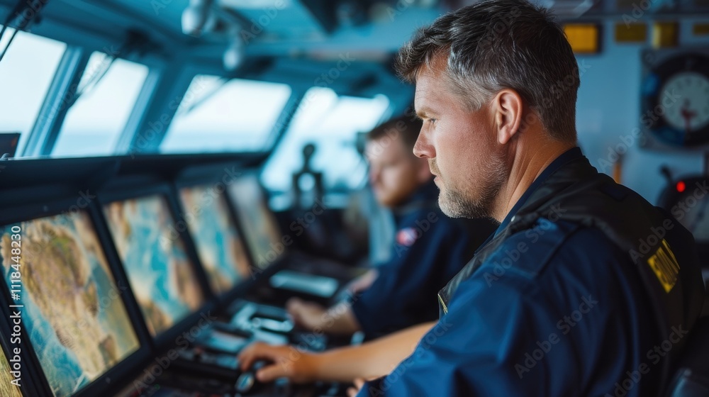 A skilled navigator the Chief Officer works alongside the Captain in plotting the ships course and avoiding hazards at sea. A skilled navigator the Chief Officer works alongside the Captain in plotting the ships course and avoiding hazards at sea.
