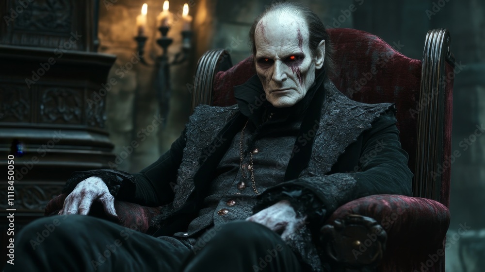 Dark and Mysterious Vampire Lord Portrait Dark and Mysterious Vampire Lord Portrait