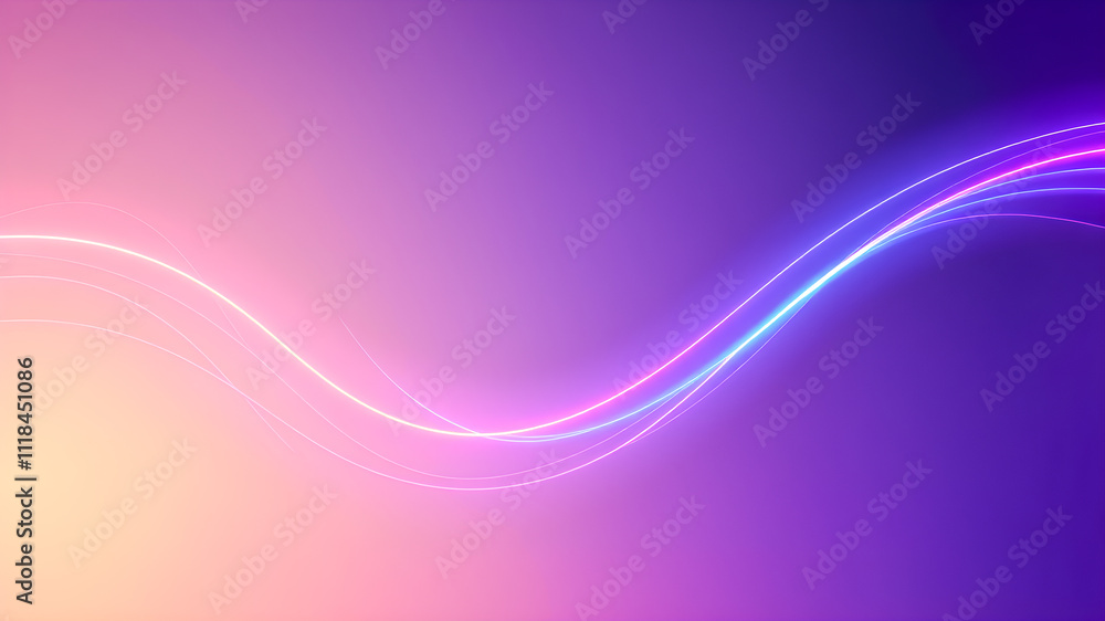 abstract background with neon lines and waves in violet and purple colors abstract background with neon lines and waves in violet and purple colors