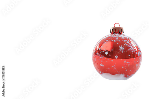 a red and white ornament photo