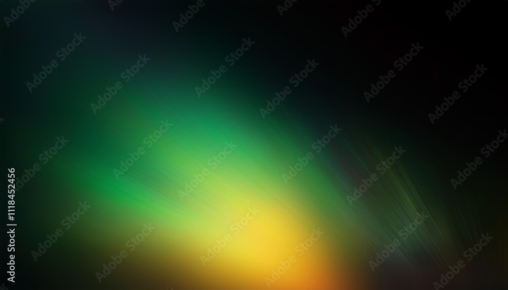 Fototapeta premium Defocused pink yellow gradient abstract ultraviolet radiance soft texture on dark black abstract empty space background. Neon blur glow. Color light overlay. Copy space.