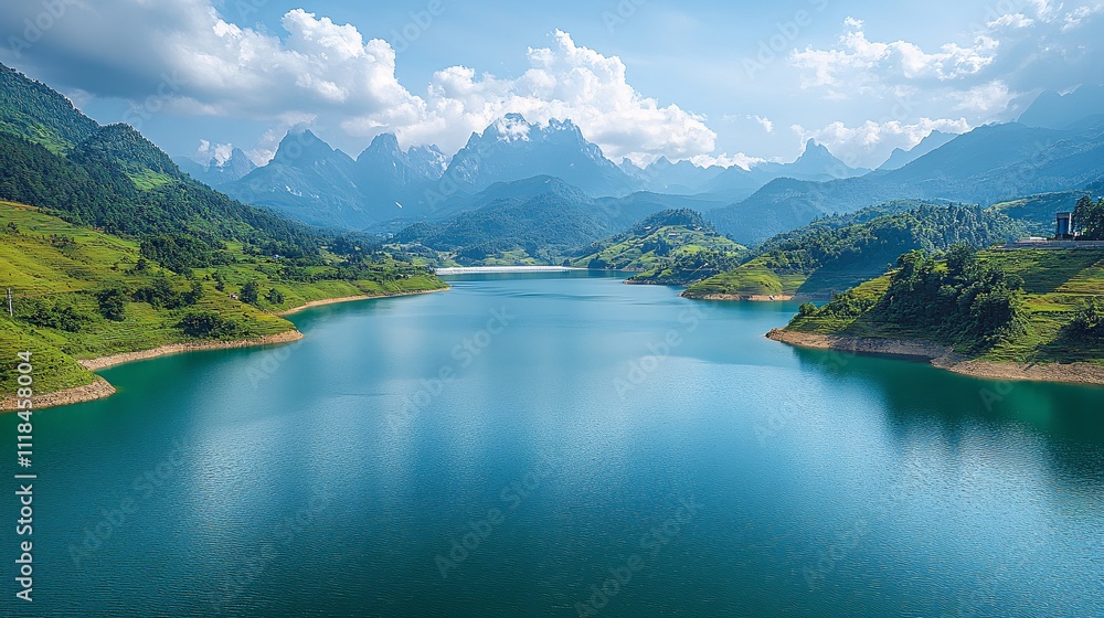 Naklejka premium hydropower and water-based energy solutions