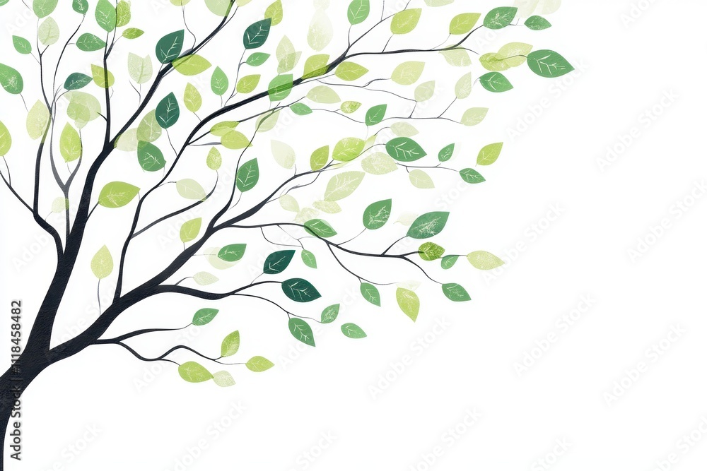A stylized tree with green leaves on a white background, symbolizing nature and growth. A stylized tree with green leaves on a white background, symbolizing nature and growth.