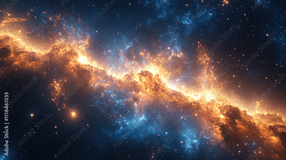 Expansive Cosmic Nebula Illustrating the Big Bang Universe Creation Concept Expansive Cosmic Nebula Illustrating the Big Bang Universe Creation Concept