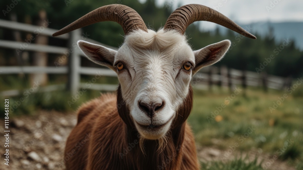 Fototapeta premium Goat Portrait,