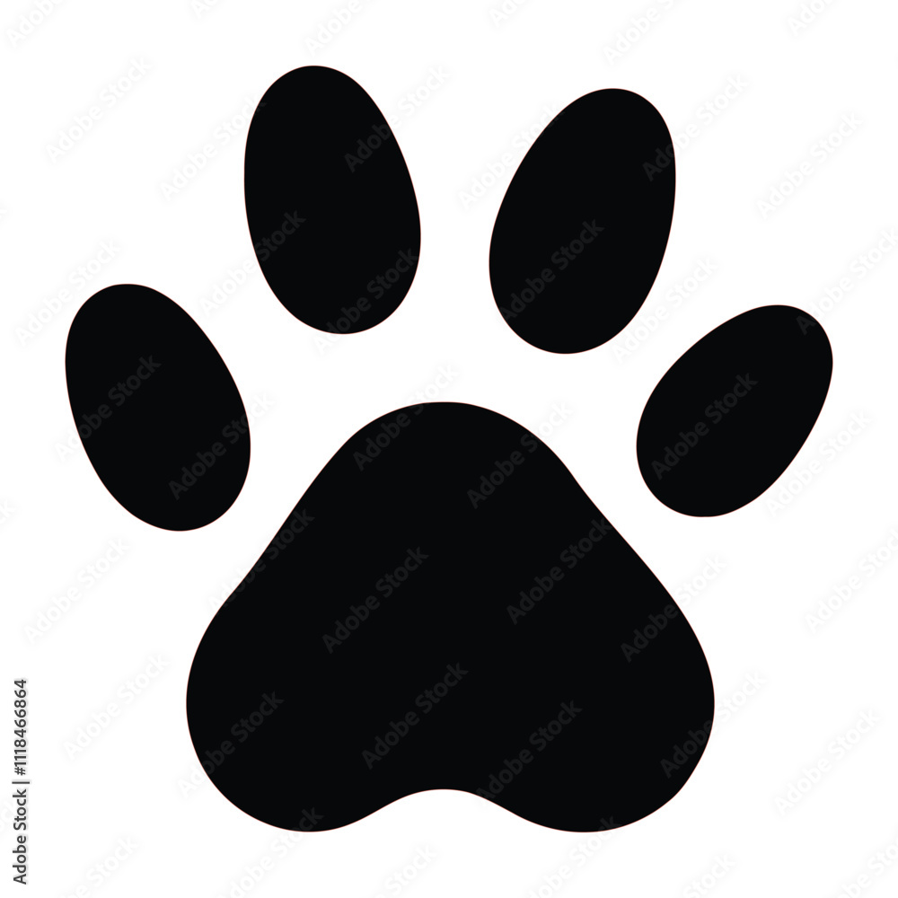 cat paw icon vector cat paw icon vector