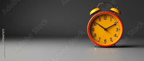 Wallpaper Mural An orange alarm clock sitting on top of a table Torontodigital.ca