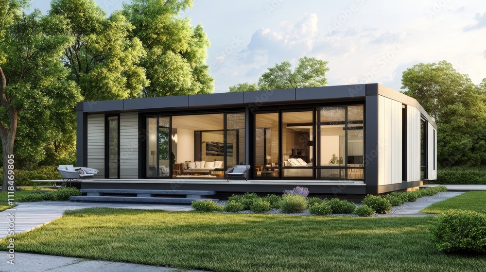 Fototapeta premium Modern Contemporary House Exterior Design