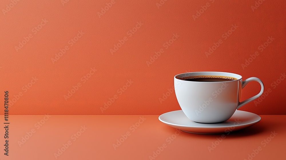 A cup of coffee sitting on top of a saucer A cup of coffee sitting on top of a saucer