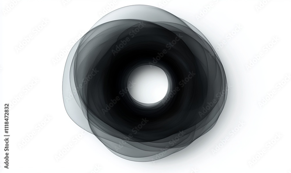 Abstract black and white circular design. Swirling grayscale pattern creates a hypnotic effect. Abstract black and white circular design. Swirling grayscale pattern creates a hypnotic effect.
