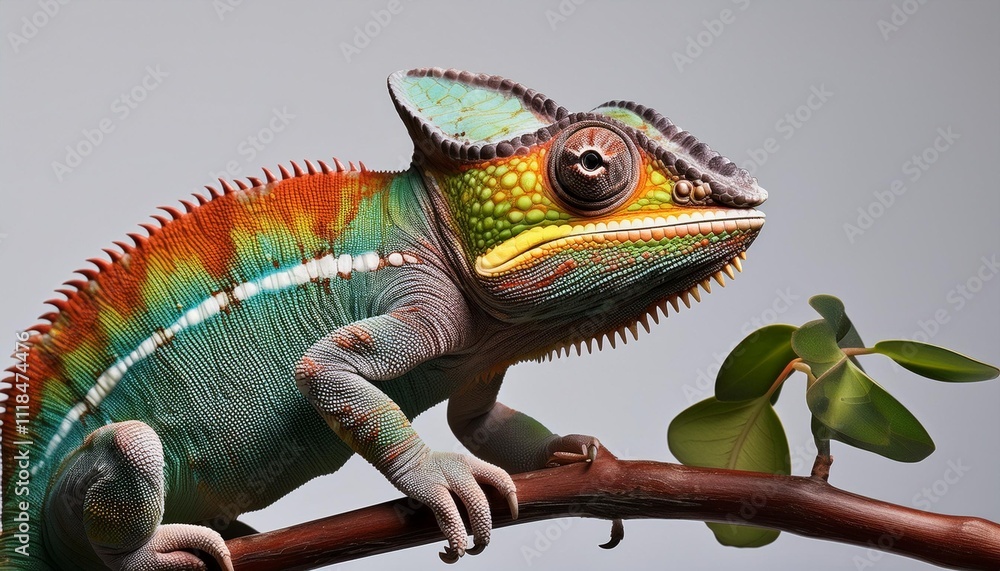 Obraz premium chameleon on a tree branch