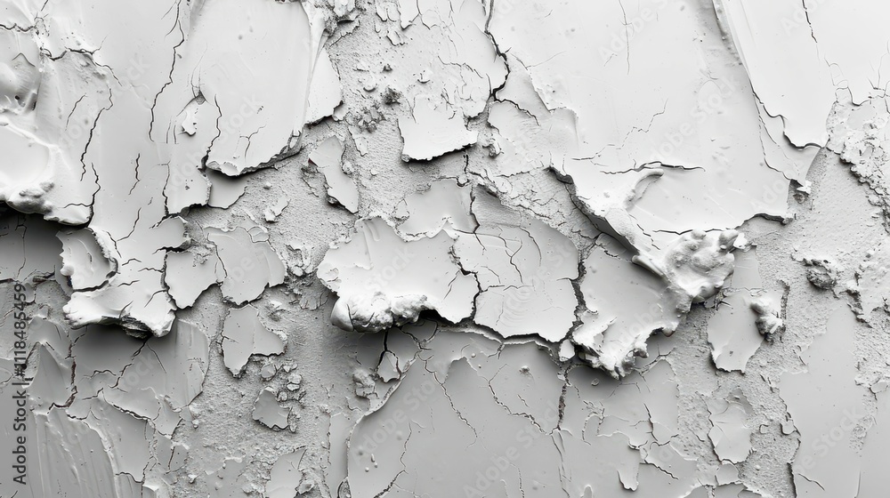 Fototapeta premium A white background with a lot of cracks and holes