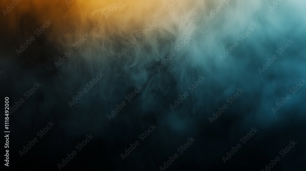 Abstract smoky background in teal and orange. Mysterious and moody. Abstract smoky background in teal and orange. Mysterious and moody.