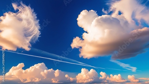 Wallpaper Mural Beautiful sky with cumulus clouds Torontodigital.ca