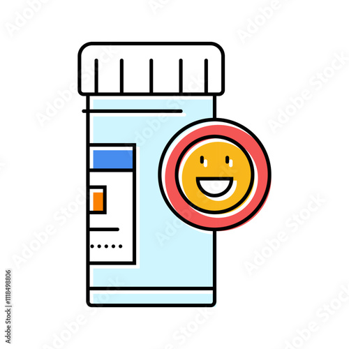 antidepressants medicines pharmacy color icon vector. antidepressants medicines pharmacy sign. isolated symbol illustration