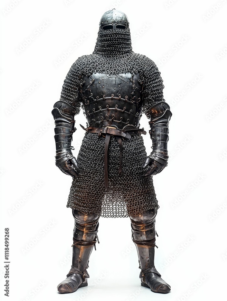 Full suit of medieval plate armor. Full suit of medieval plate armor.