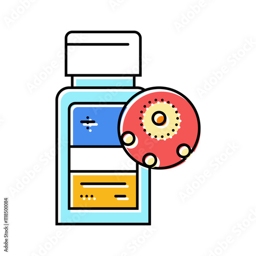 antivirals medicines pharmacy color icon vector. antivirals medicines pharmacy sign. isolated symbol illustration