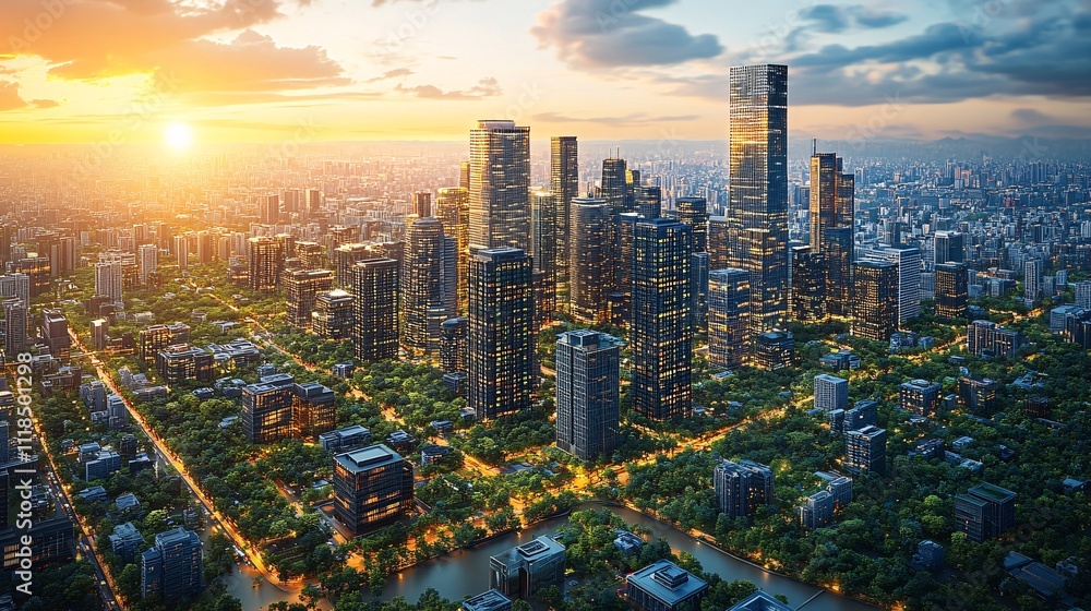 Obraz premium smart healthcare in urban environments