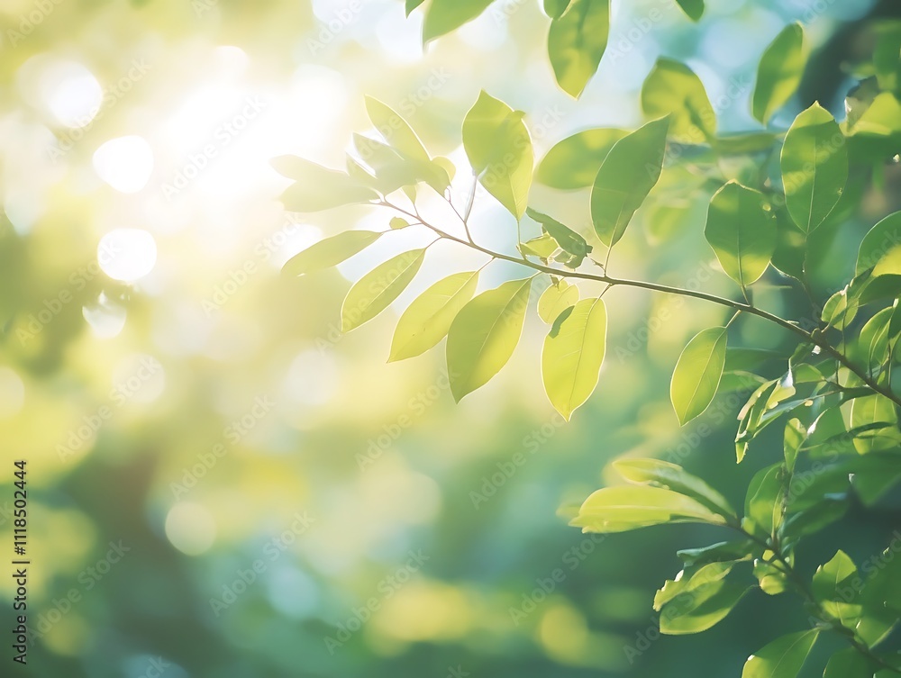 Serenity in Sunlight: A Tranquil Moment Among the Leaves
