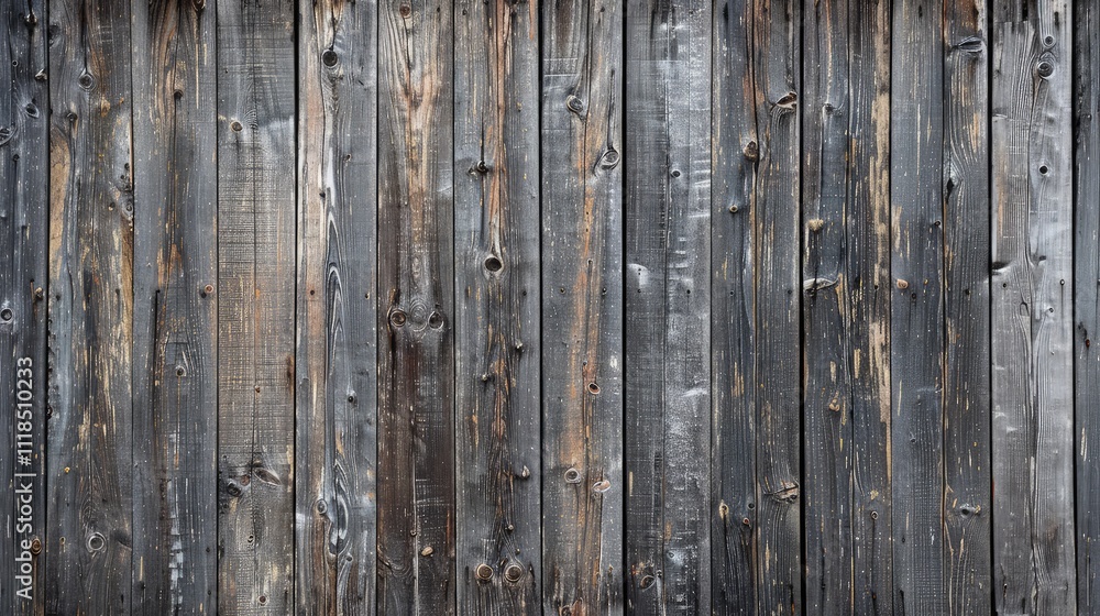 Naklejka premium Each knot and grain in the wood tells a story of the past, adding rustic charm to the space.