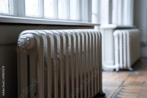 Wallpaper Mural Efficient Central Heating Radiator: Retro Metal Style for Cozy Home Torontodigital.ca