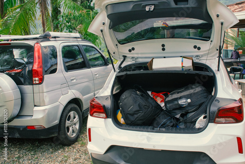 Cars ready for a roadtrip photo