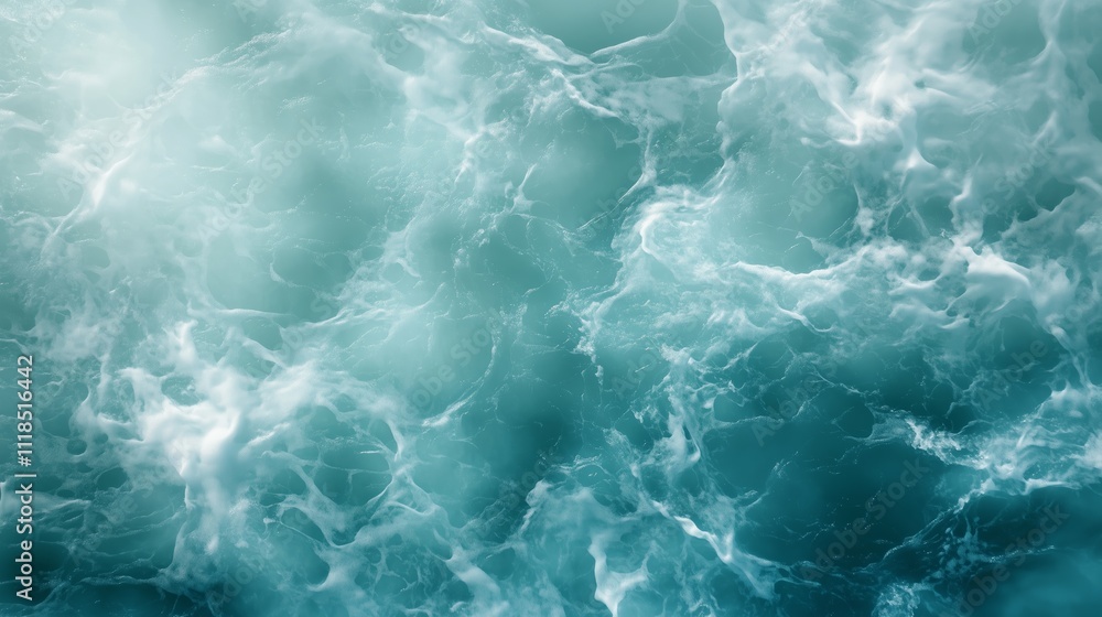 Turquoise ocean waves create a dynamic dance under sunlight along the coastline Turquoise ocean waves create a dynamic dance under sunlight along the coastline