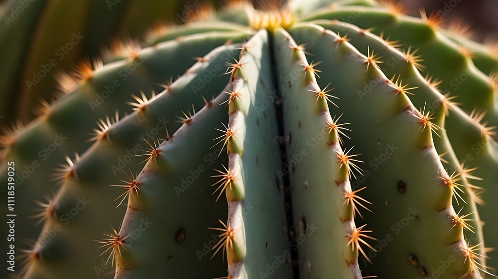A Close Up View Of A Spiny Cactus Plant A Close Up View Of A Spiny Cactus Plant