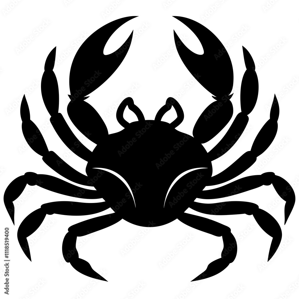 crab isolated on white