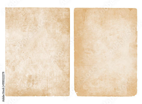 Antique old worn paper background textures, vintage dirty stained parchment