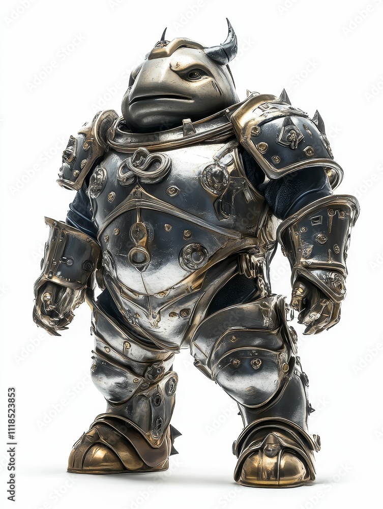 Armored creature, reptilian features, fantasy design. Armored creature, reptilian features, fantasy design.