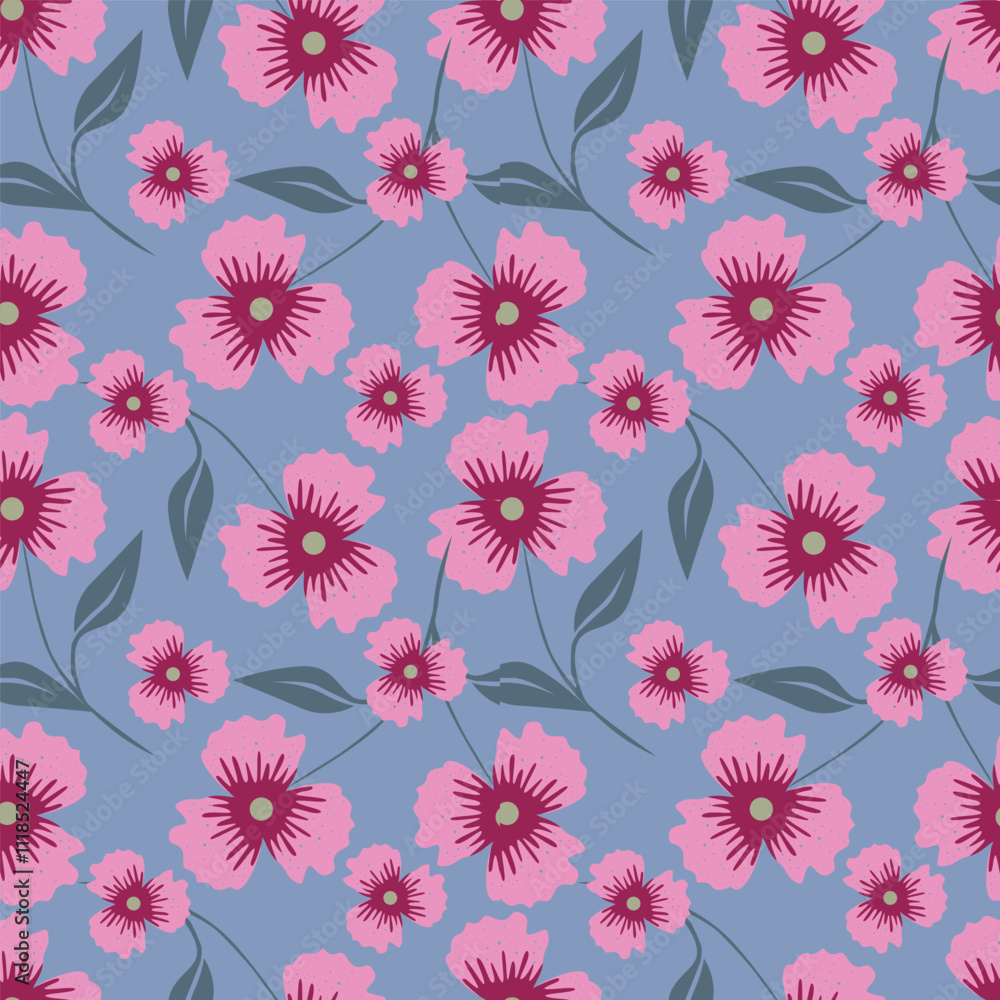 Cute floral pattern in the small chamomile flowers. Seamless vector texture. Naive template for fashion prints. Printing with small daisy flowers. Black background. Stock print. Cute floral pattern in the small chamomile flowers. Seamless vector texture. Naive template for fashion prints. Printing with small daisy flowers. Black background. Stock print.
