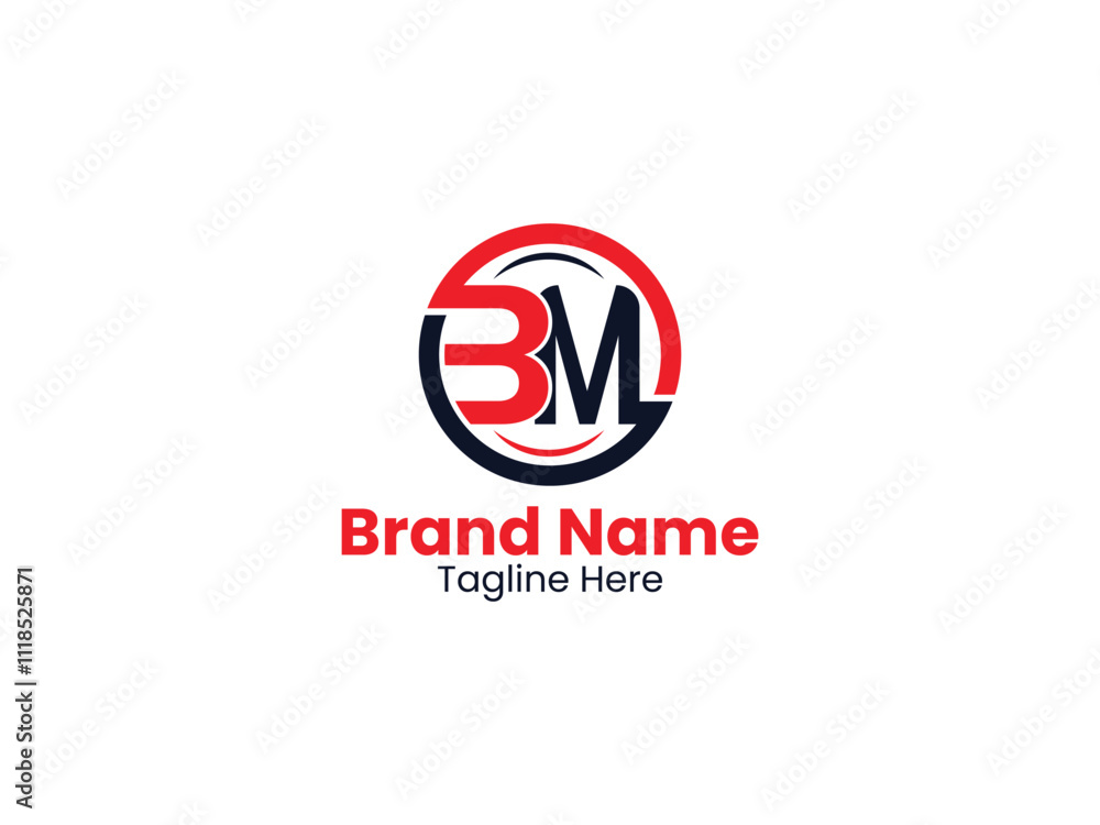 Creative Circle BM monogram logo design MB vector logo designs, BM logo Creative Circle BM monogram logo design MB vector logo designs, BM logo