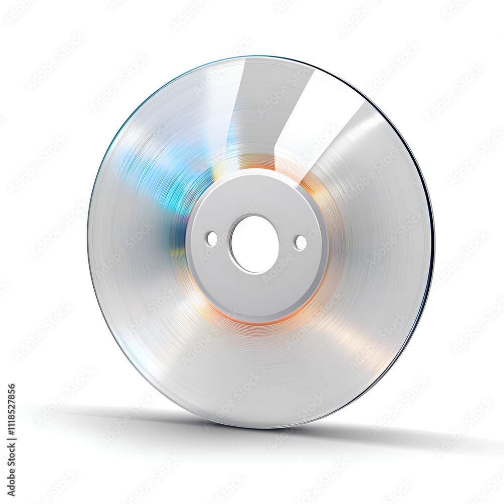 Reflective disk captures light and showcases a smooth surface in a studio setting for display or artistic purposes Reflective disk captures light and showcases a smooth surface in a studio setting for display or artistic purposes