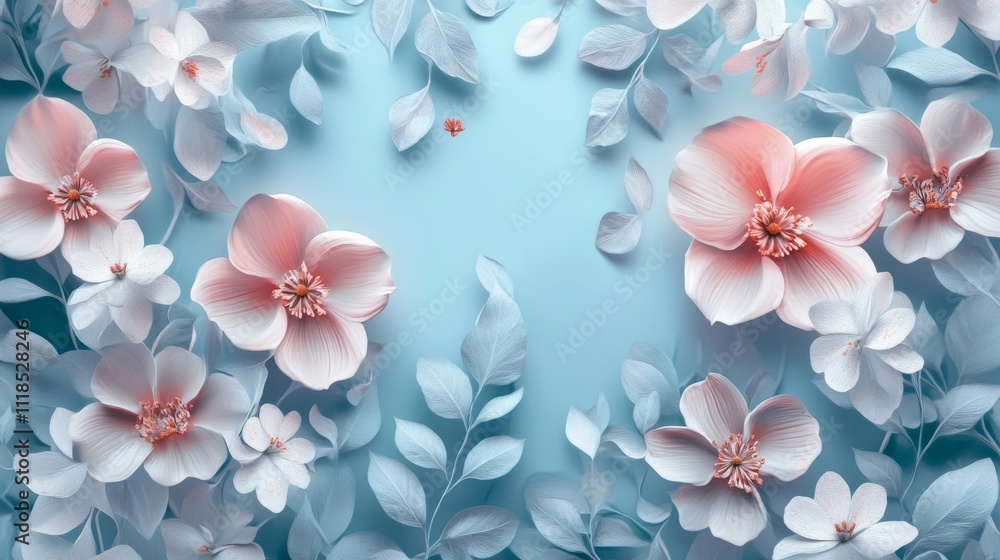 Vibrant 3d wallpaper of beautiful colorful flowers with soft background design for interior décor
Vibrant 3d wallpaper of beautiful colorful flowers with soft background design for interior décor