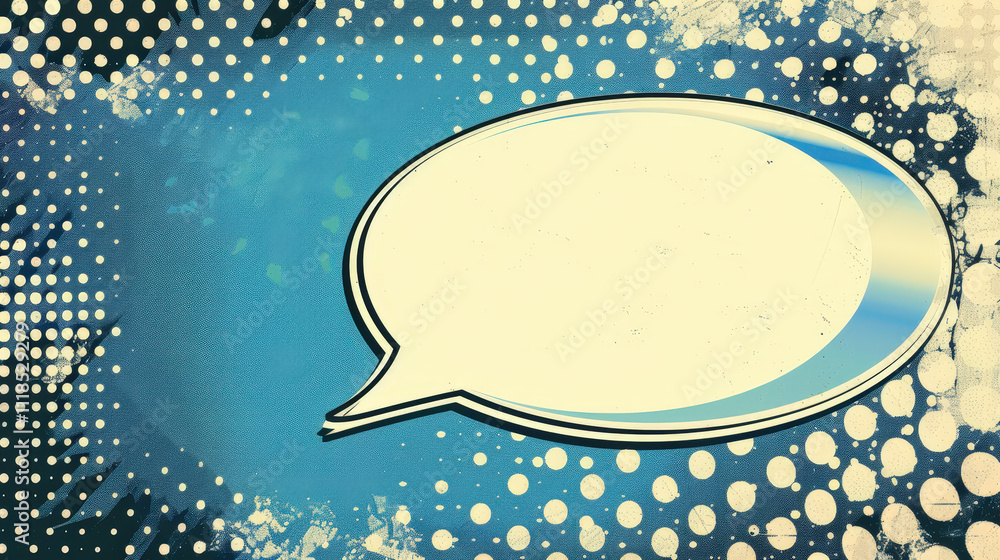 abstract halftone background with speech bubble abstract halftone background with speech bubble