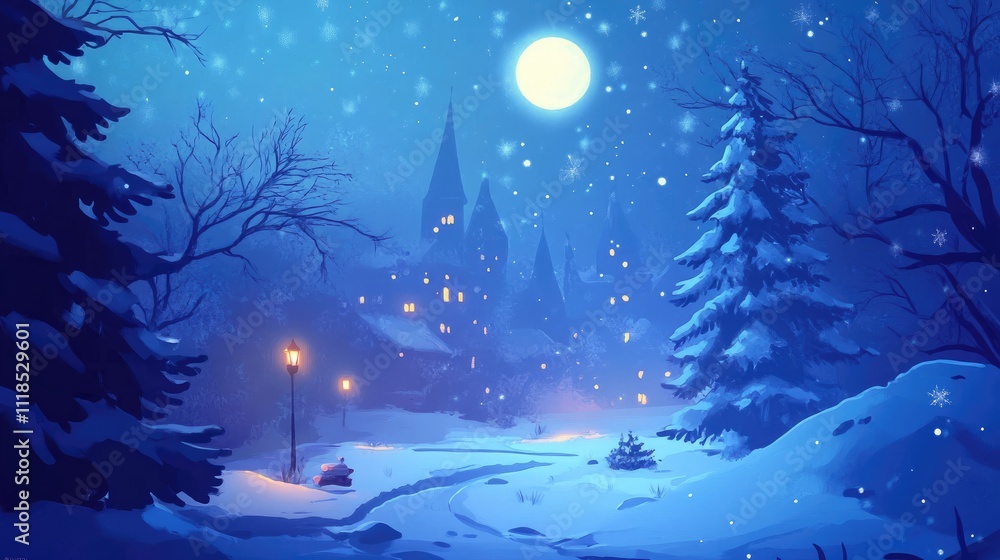 Fototapeta premium Merry Christmas holiday background