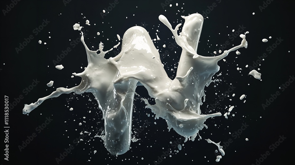 On a black background, splashing liquid, splashing water droplets, abstract artistic background On a black background, splashing liquid, splashing water droplets, abstract artistic background