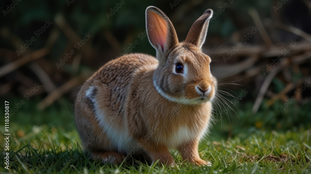 Fototapeta premium Cute Bunny in Grass