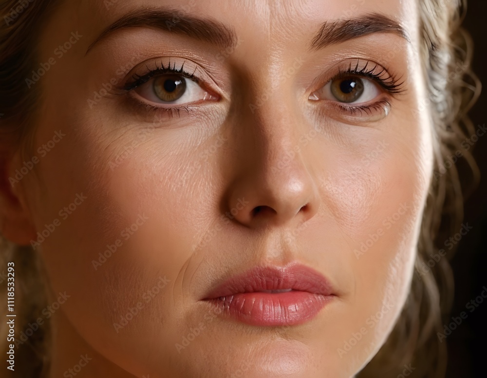 Naklejka premium close up portrait of a skin care model woman