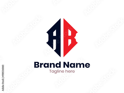 Free Download AB letter logo design, Logotype BA initial-based vector icon linked arrow icon. - GFXLoad