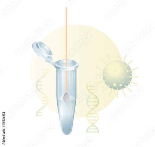 Nasal Swab - Nasopharyngeal Swab Testing and Sample collection  - Icon