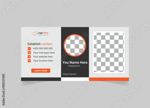 Creative email signature design template