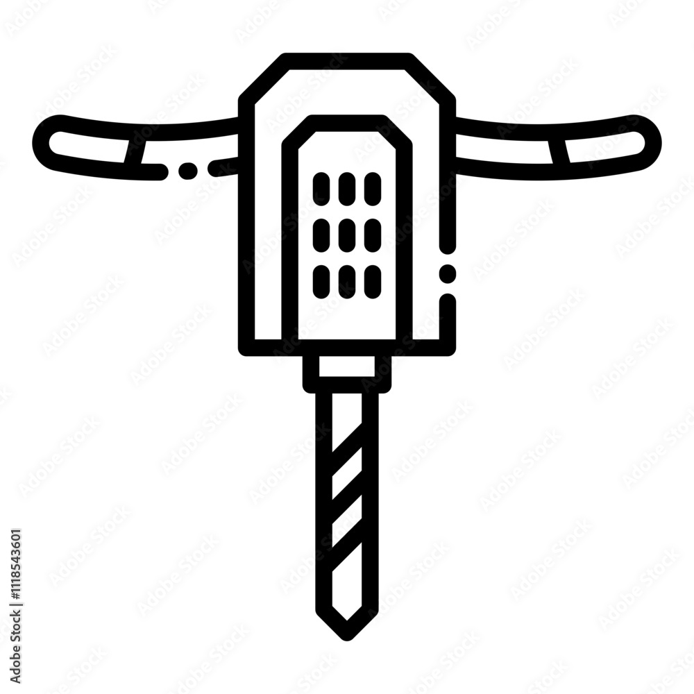 Driller icon vector Driller icon vector