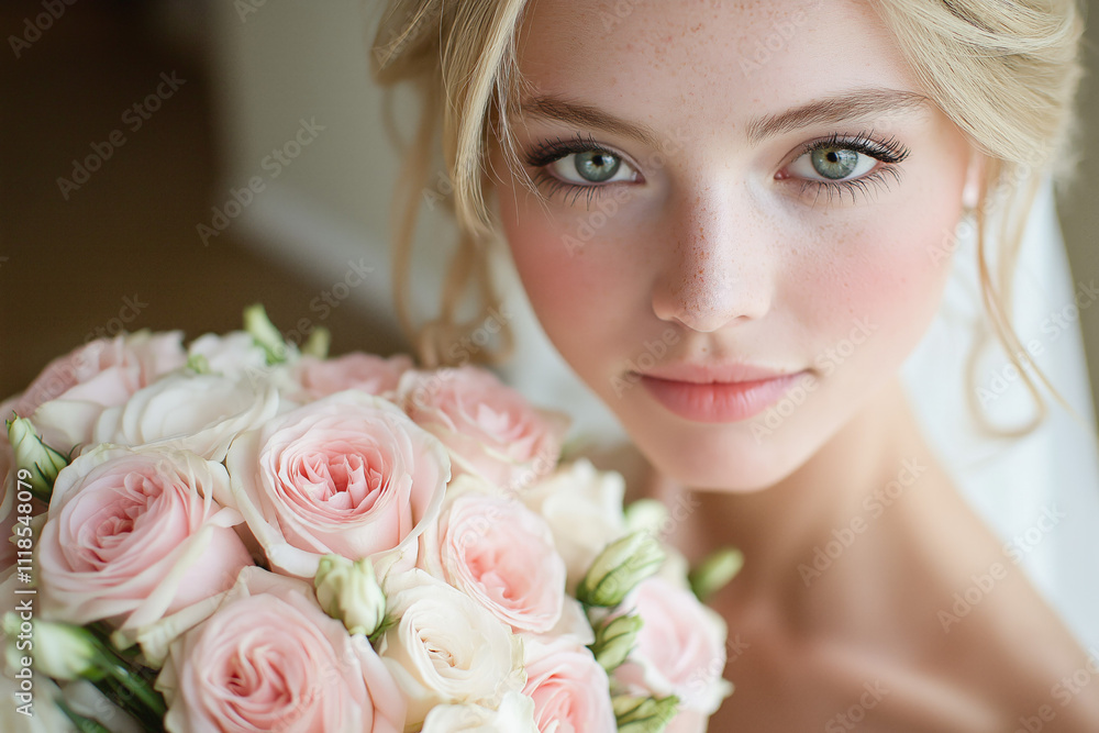 Naklejka premium Blushing Bride