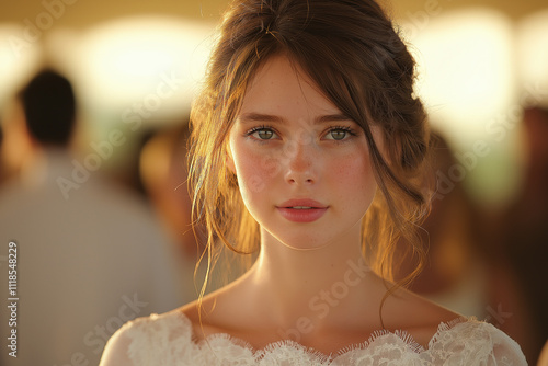 bride on an evening party