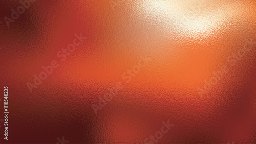 Abstract copper foil texture background with glowing light and glass effect, cmyk color. Vector illustration