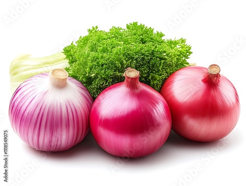 Red Onions Parsley and Celery Arrangement photo